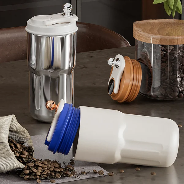 420ml Smart Thermos flasche für Kaffee LED Temperatur anzeige Kaffeetasse Edelstahl becher für Camping geschenke – Bild 4