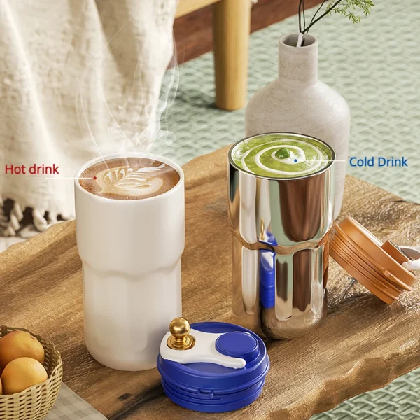 420ml Smart Thermos flasche für Kaffee LED Temperatur anzeige Kaffeetasse Edelstahl becher für Camping geschenke – Bild 5